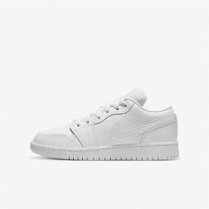 Nike Air Jordan 1 Low Older Lasten Tennarit Valkoinen | NK318NUB