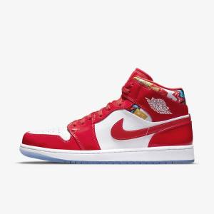 Nike Air Jordan 1 Mid SE Miesten Jordan Kengät Punainen Laivastonsininen Valkoinen | NK254HUB