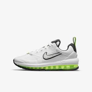 Nike Air Max Genome Older Lasten Vaelluskengät Valkoinen Platina Mustat | NK509KUX