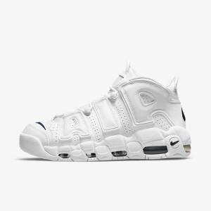 Nike Air More Uptempo 96 Miesten Tennarit Valkoinen Laivastonsininen | NK408OLD