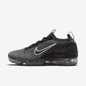 Nike Air VaporMax 2021 FK Miesten Tennarit Mustat Valkoinen Tummanharmaat Mustat | NK538BZT