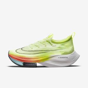 Nike Air Zoom Alphafly NEXT% Flyknit Maantie Racing Miesten Juoksukengät Vaaleanmango Metal Punainen Ruskea Mustat | NK514PNW