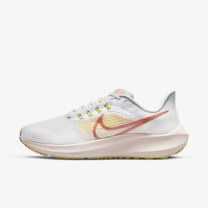 Nike Air Zoom Pegasus 39 Maantie Naisten Juoksukengät Valkoinen Vaalean | NK306YCT