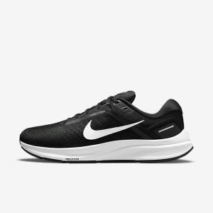 Nike Air Zoom Structure 24 Maantie Miesten Juoksukengät Mustat Valkoinen | NK153FOA