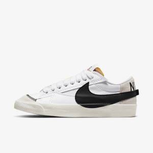 Nike Blazer Low 77 Jumbo Naisten Tennarit Valkoinen Mustat | NK362RIY