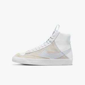 Nike Blazer Mid 77 SE Dance Older Lasten Tennarit Valkoinen Sininen Harmaat | NK485JHU