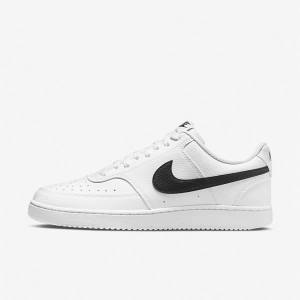 Nike Court Vision Low Next Nature Miesten Tennarit Valkoinen Mustat | NK682HXA