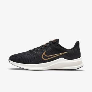 Nike Downshifter 11 Maantie Naisten Juoksukengät Mustat Tummanharmaat Metal Kupari | NK416ETW