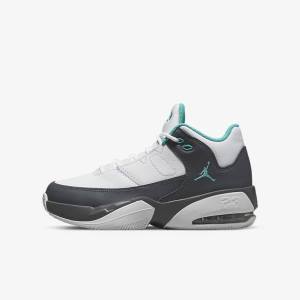 Nike Jordan Max Aura 3 Older Lasten Jordan Kengät Valkoinen Harmaat Turkoosi | NK038DSY