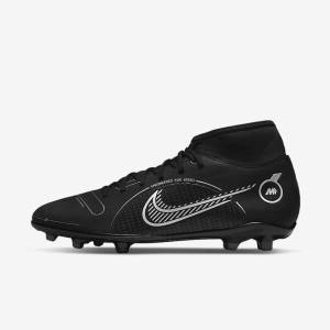 Nike Mercurial Superfly 8 Club MG Multi-Grounds Naisten Jalkapallokengät Mustat Harmaat Metal Hopea | NK467OHY