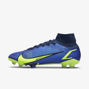 Nike Mercurial Superfly 8 Elite FG Firm-Grounds Miesten Jalkapallokengät Sininen | NK268UPR