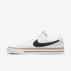 Nike NikeCourt Legacy Miesten Tennarit Valkoinen Vaaleanruskea Mustat | NK716BGR