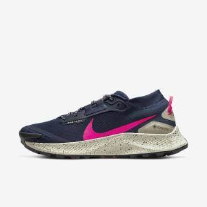 Nike Pegasus Trail 3 GORE-TEX Vedenpitävät Trail Miesten Juoksukengät Obsidian Oliivinvihreä Punainen | NK208YAD