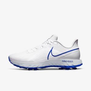 Nike React Infinity Pro Miesten Golfkengät Valkoinen Platina Sininen | NK526ICG