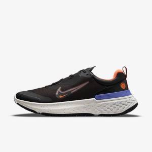 Nike React Miler 2 Shield Weatherised Maantie Miesten Juoksukengät Mustat Oranssi Indigo | NK704GUM