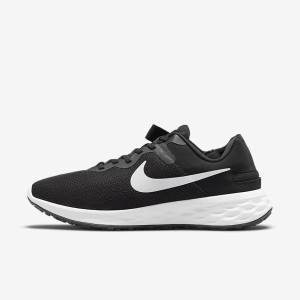 Nike Revolution 6 FlyEase Next Nature Easy On-Off Maantie Miesten Juoksukengät Mustat Harmaat Valkoinen | NK396RXI