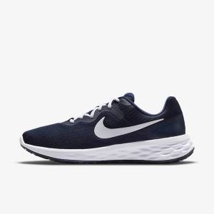 Nike Revolution 6 Next Nature Maantie Miesten Juoksukengät Laivastonsininen Obsidian Valkoinen | NK904JHP