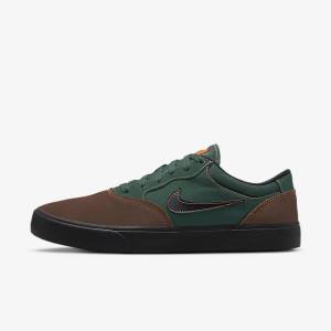 Nike SB Chron 2 Miesten Skeittikengät Vaaleansuklaa Vihreä Oranssi Mustat | NK892PYA