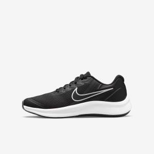 Nike Star Runner 3 Older Maantie Lasten Juoksukengät Mustat Tummanharmaat | NK379XHN