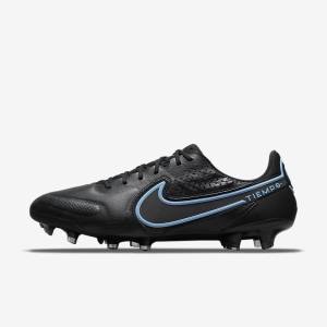 Nike Tiempo Legend 9 Elite FG Firm-Ground Naisten Jalkapallokengät Mustat Harmaat | NK654AUD