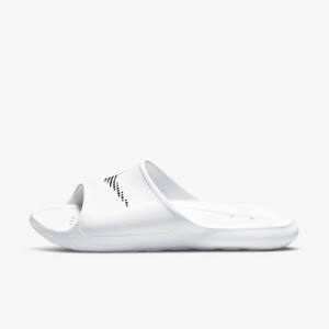 Nike Victori One Shower Miesten Rantasandaalit Valkoinen Mustat | NK206LWX