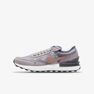 Nike Waffle One Older Lasten Tennarit Valkoinen Harmaat Metal Punainen Ruskea | NK015WJC