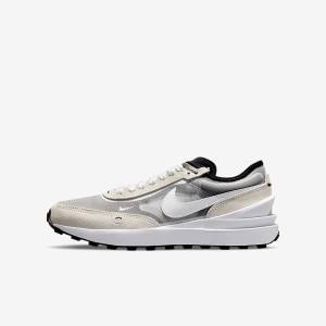 Nike Waffle One Older Lasten Tennarit Valkoinen Mustat Oranssi | NK604SUE