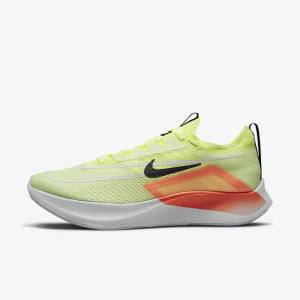 Nike Zoom Fly 4 Maantie Miesten Juoksukengät Mustat Tummanharmaat Sininen Valkoinen | NK902PZG