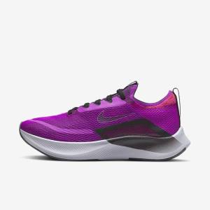 Nike Zoom Fly 4 Maantie Naisten Juoksukengät Valkoinen Vihreä Platina | NK853UVL